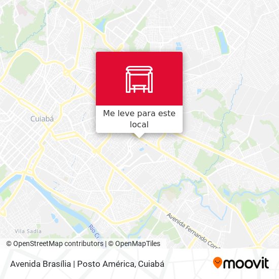 Avenida Brasília | Posto América mapa