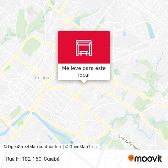 Rua H, 102-150 mapa