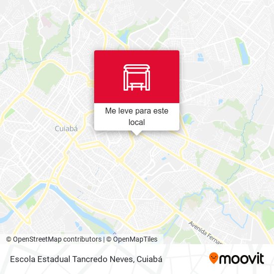 Escola Estadual Tancredo Neves mapa