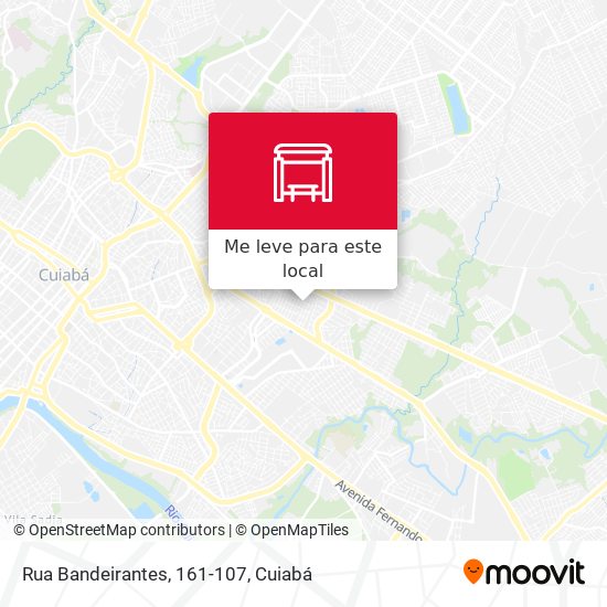Rua Bandeirantes, 161-107 mapa