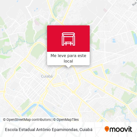 Escola Estadual Antônio Epaminondas mapa