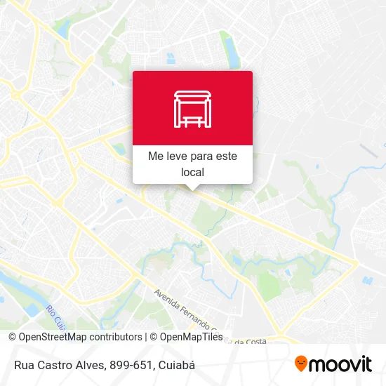 Rua Castro Alves, 899-651 mapa