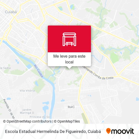 Escola Estadual Hermelinda De Figueiredo mapa