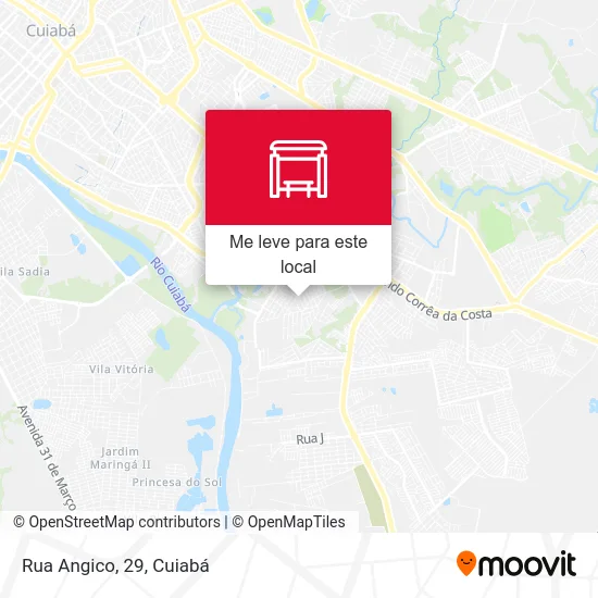 Rua Angico, 29 mapa