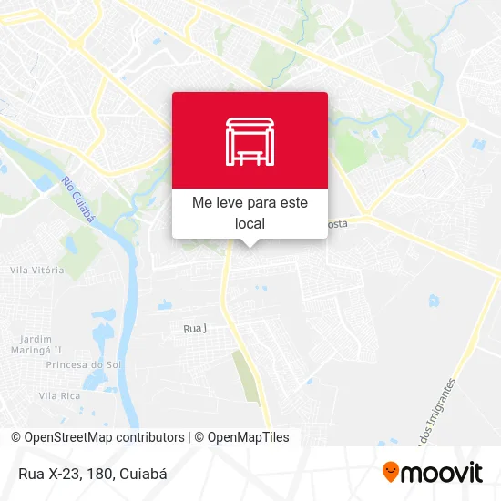 Rua X-23, 180 mapa