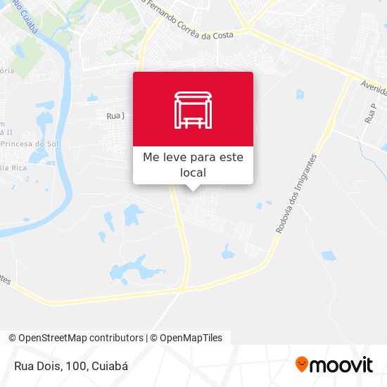 Rua Dois, 100 mapa
