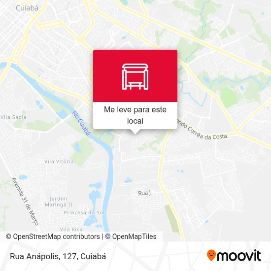 Rua Anápolis, 127 mapa