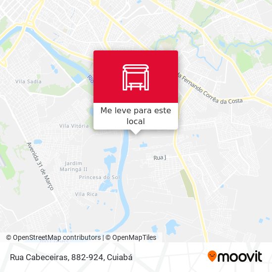 Rua Cabeceiras, 882-924 mapa