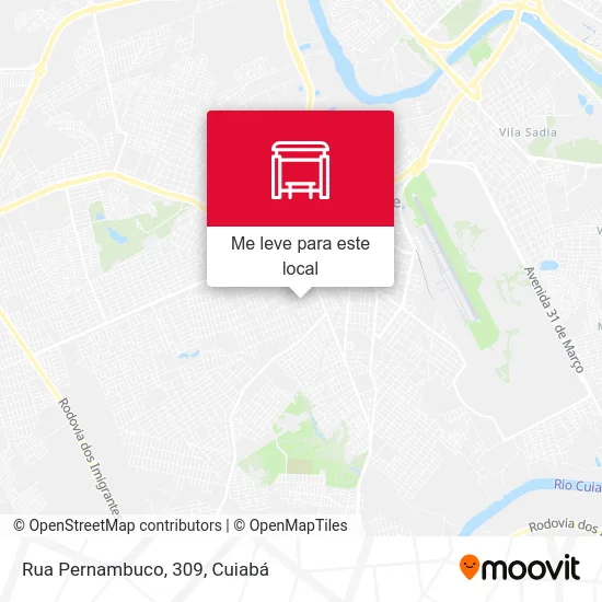 Rua Pernambuco, 309 mapa