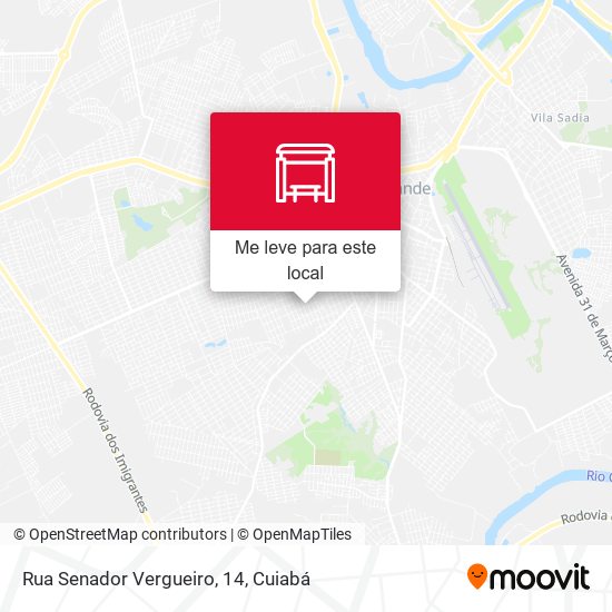 Rua Senador Vergueiro, 14 mapa