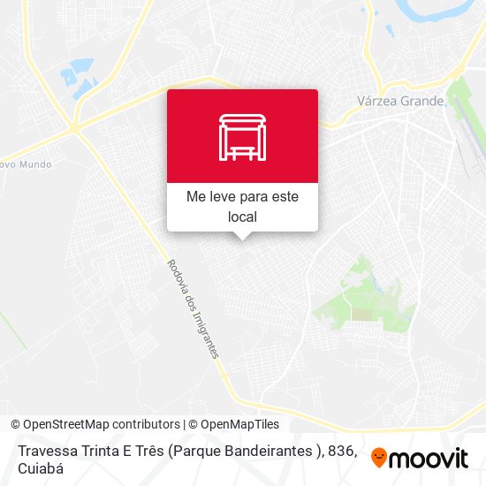 Travessa Trinta E Três (Parque Bandeirantes ), 836 mapa