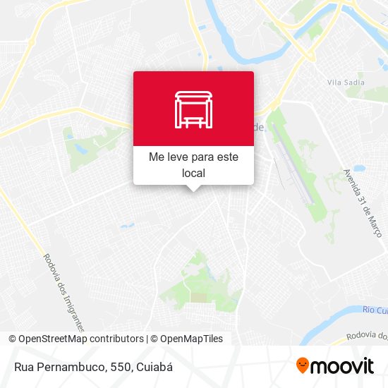 Rua Pernambuco, 550 mapa