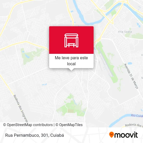 Rua Pernambuco, 301 mapa