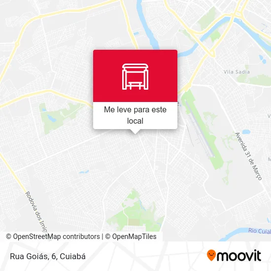 Rua Goiás, 6 mapa