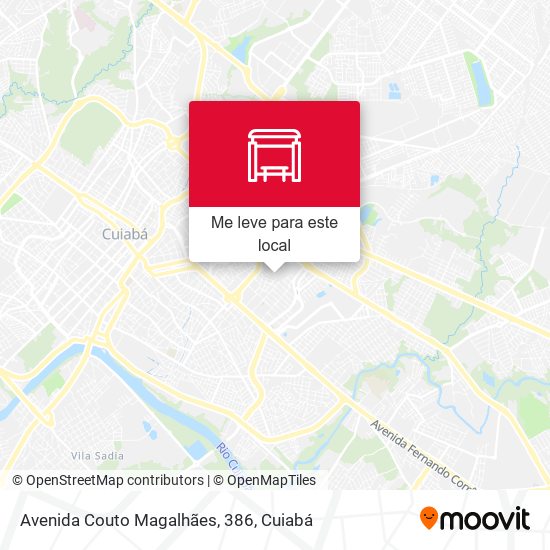 Avenida Couto Magalhães, 386 mapa