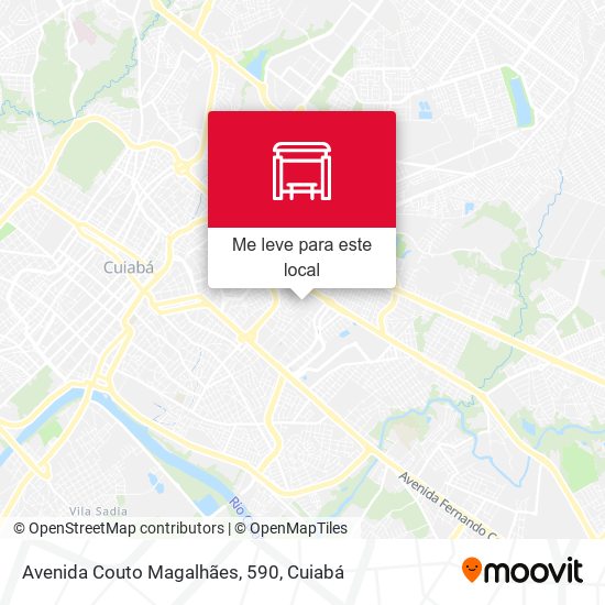 Avenida Couto Magalhães, 590 mapa