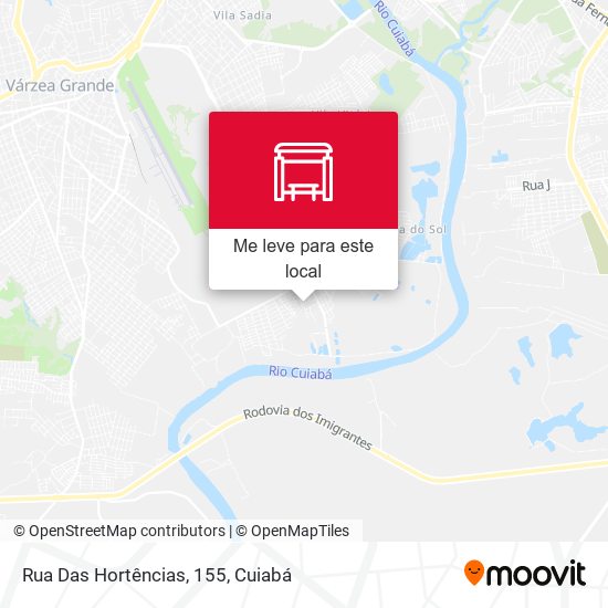 Rua Das Hortências, 155 mapa