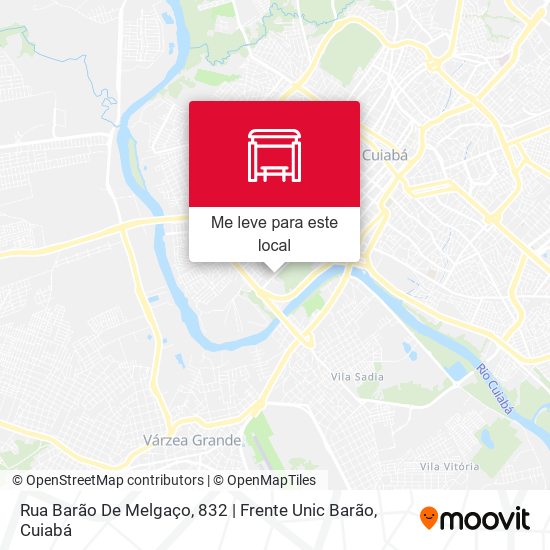 Rua Barão De Melgaço, 832 | Frente Unic Barão mapa