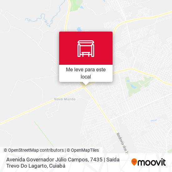 Avenida Governador Júlio Campos, 7435 | Saída Trevo Do Lagarto mapa