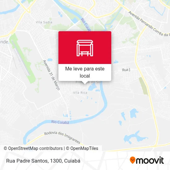 Rua Padre Santos, 1300 mapa