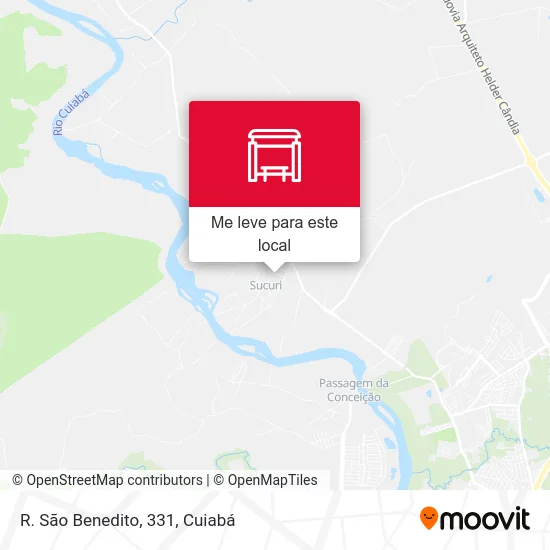 R. São Benedito, 331 mapa