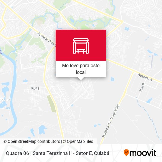 Quadra 06 | Santa Terezinha II - Setor E mapa