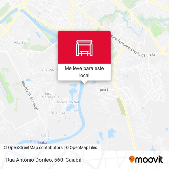 Rua Antônio Dorileo, 560 mapa
