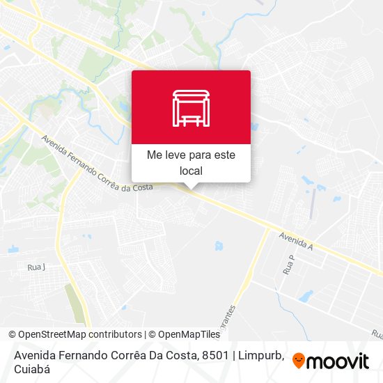 Avenida Fernando Corrêa Da Costa, 8501 | Limpurb mapa