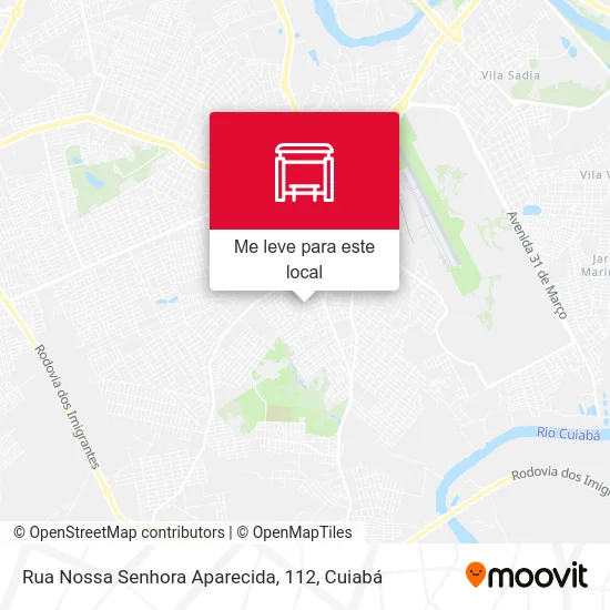 Rua Nossa Senhora Aparecida, 112 mapa