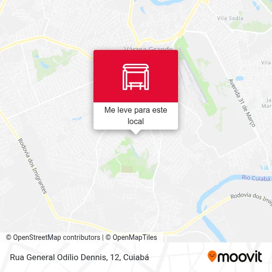 Rua General Odílio Dennis, 12 mapa