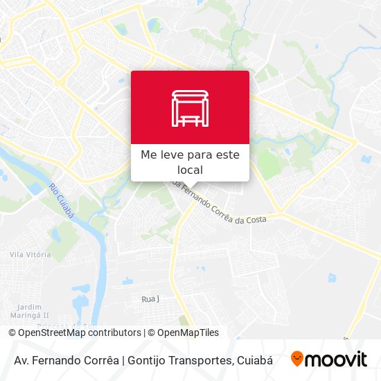 Av. Fernando Corrêa | Gontijo Transportes mapa