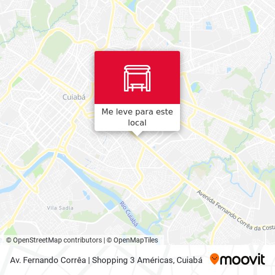 Av. Fernando Corrêa | Shopping 3 Américas mapa