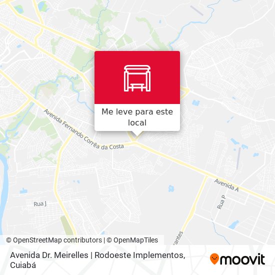 Avenida Dr. Meirelles | Rodoeste Implementos mapa