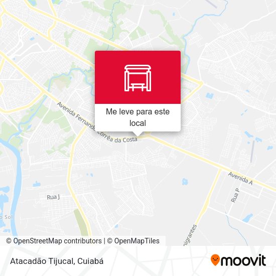 Atacadão Tijucal mapa