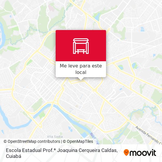 Escola Estadual Prof.ª Joaquina Cerqueira Caldas mapa