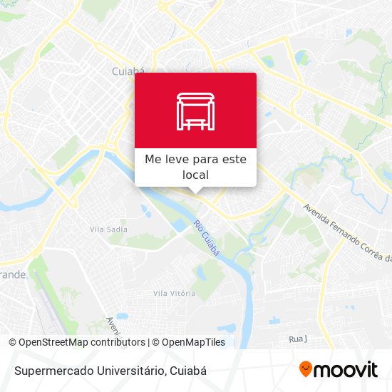 Supermercado Universitário mapa