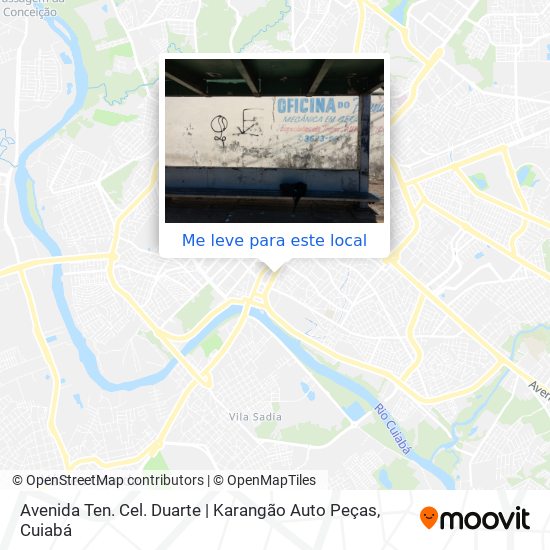 Avenida Ten. Cel. Duarte | Karangão Auto Peças mapa