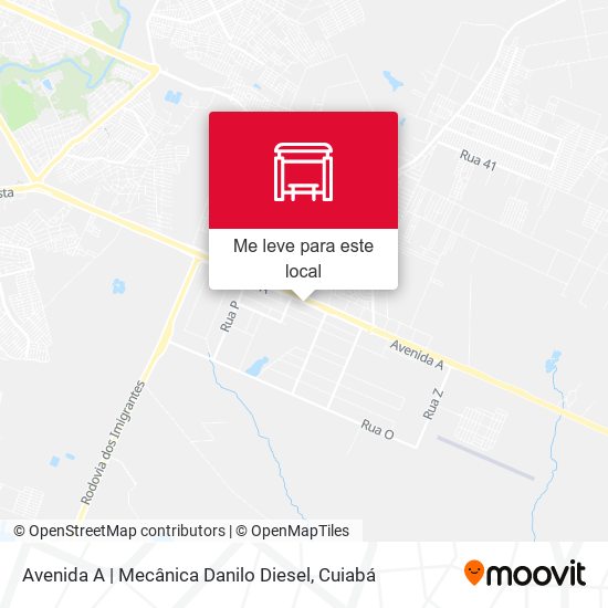 Avenida A | Mecânica Danilo Diesel mapa