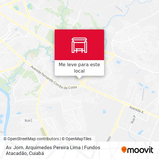 Av. Jorn. Arquimedes Pereira Lima | Fundos Atacadão mapa