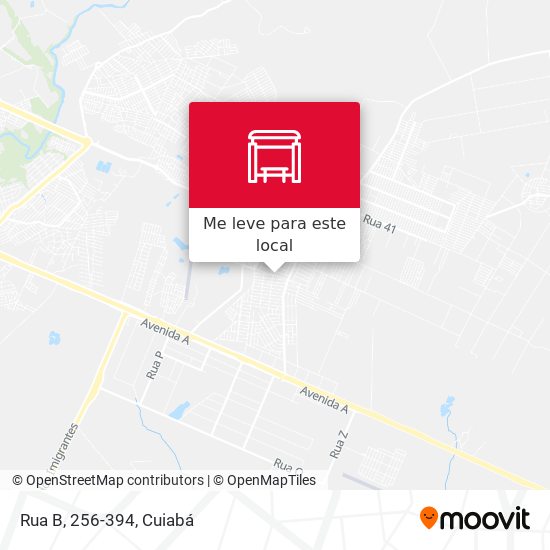 Rua B, 256-394 mapa