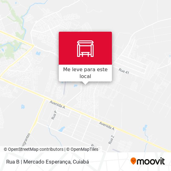 Rua B | Mercado Esperança mapa