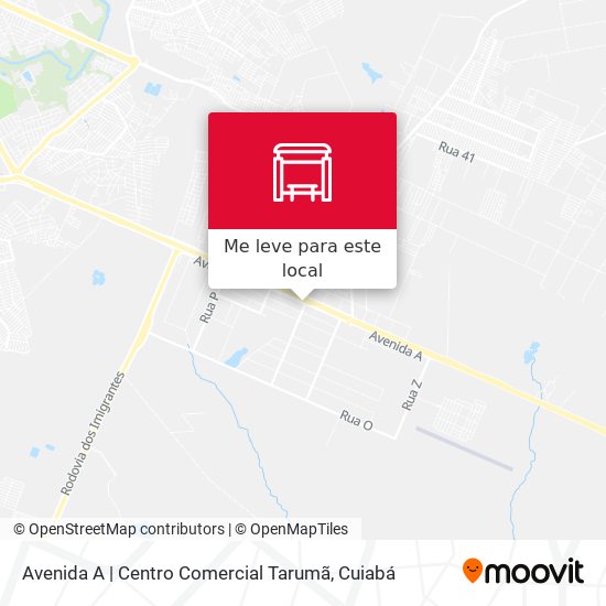 Avenida A | Centro Comercial Tarumã mapa