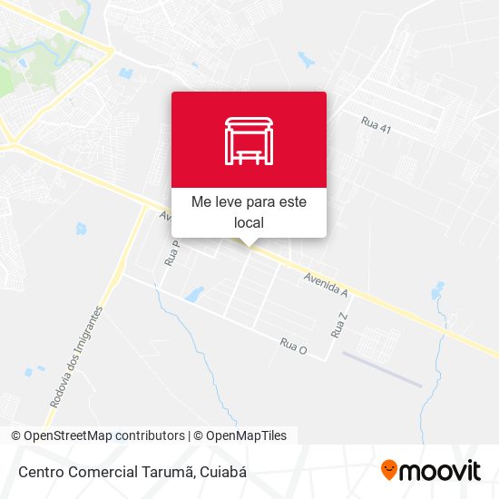 Avenida A | Centro Comercial Tarumã mapa