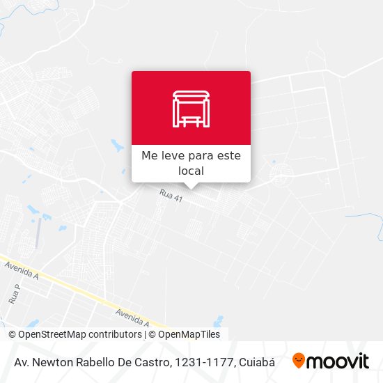 Av. Newton Rabello De Castro, 1231-1177 mapa