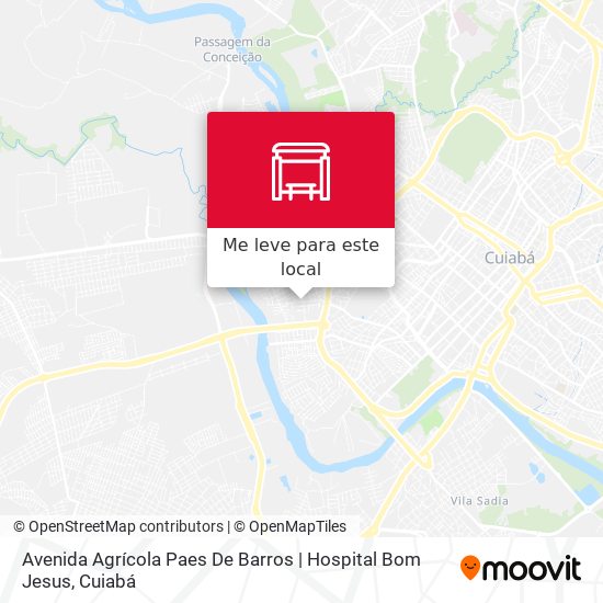 Avenida Agrícola Paes De Barros | Hospital Bom Jesus mapa