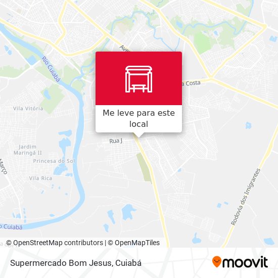 Supermercado Bom Jesus mapa