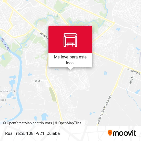Rua Treze, 1081-921 mapa