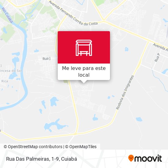 Rua Das Palmeiras, 1-9 mapa
