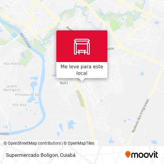 Supermercado Boligon mapa