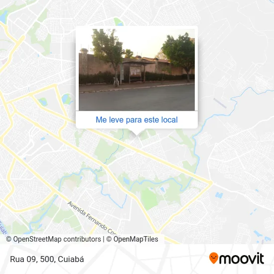 Rua 09, 500 mapa